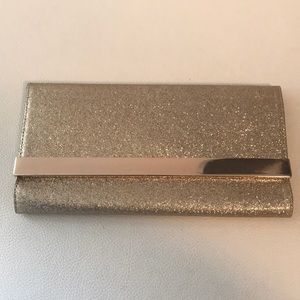 Aldo Gold Glitter Clutch